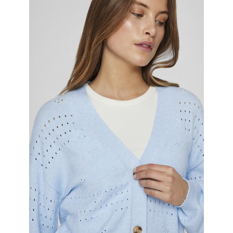 VILA VILA dame cardigan VIRIL Cardigan Kentucky Blue MELANGE