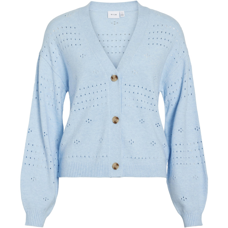 VILA VILA dame cardigan VIRIL Cardigan Kentucky Blue MELANGE