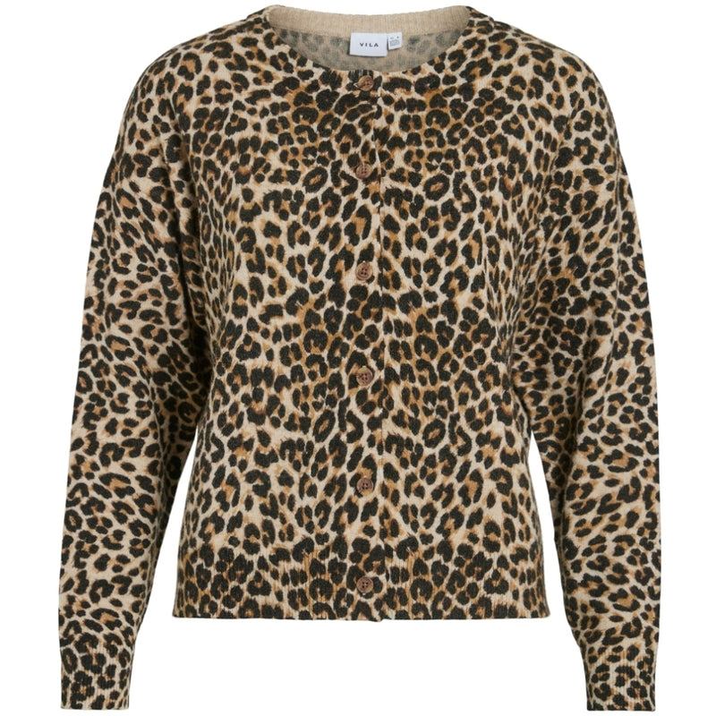 VILA VILA dame cardigan VIRIL Cardigan Birch LEOPARD