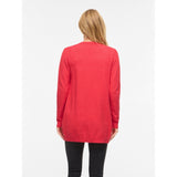 VILA VILA dame cardigan VIRIL Cardigan Hibiscus DARK MELANGE