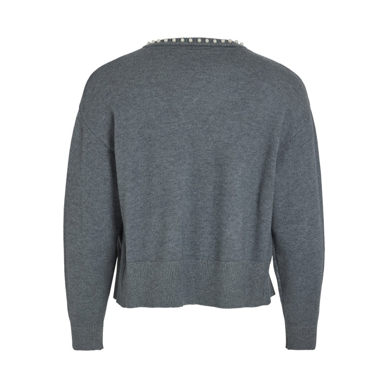 VILA VILA dame cardigan VIZAFINA Cardigan Medium grey melange