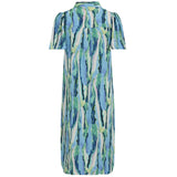 VILA VILA dame kjole VIJONA Dress Cloud Dancer BLURRY GRAPHIC