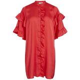 VILA VILA dame kjole VIKAVAS Dress Poppy Red