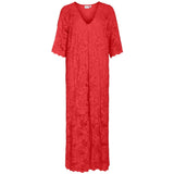 VILA VILA dame kjole VILORNA Dress Poppy Red