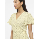 VILA VILA dame kjole VILOVIE Dress Pastel Yellow ASTER