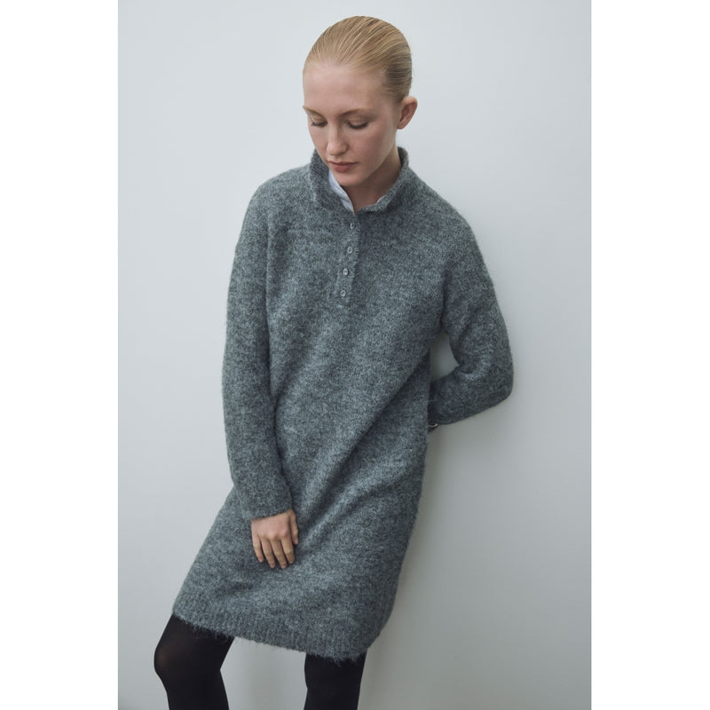 VILA VILA dame kjole VINYNNI Dress Dark grey melange