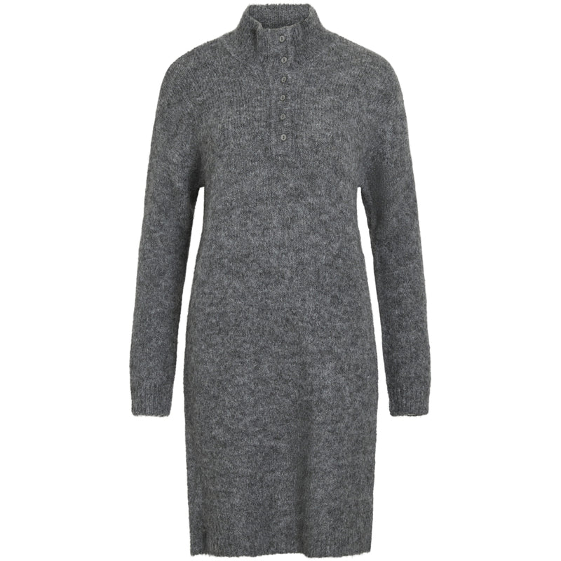 VILA VILA dame kjole VINYNNI Dress Dark grey melange
