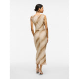 VILA VILA dame kjole VIRIKKE Dress Birch BROWN
