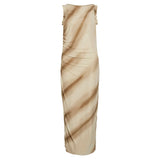 VILA VILA dame kjole VIRIKKE Dress Birch BROWN