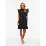 VILA VILA dame kjole VIRUFELLA Dress Black Beauty