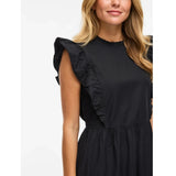 VILA VILA dame kjole VIRUFELLA Dress Black Beauty