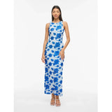 VILA VILA dame kjole VISAIL Dress Nantucket Breeze FLOWER EMBROIDERY