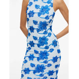 VILA VILA dame kjole VISAIL Dress Nantucket Breeze FLOWER EMBROIDERY