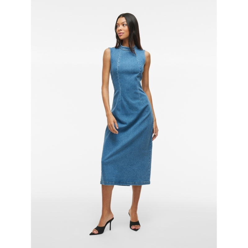VILA VILA dame kjole VIWINONA Dress Medium blue denim