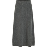 VILA VILA dame nederdel VIKENYA Skirt Dark grey melange