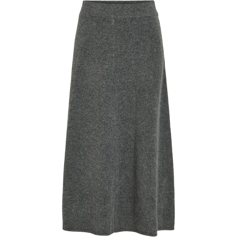 VILA VILA dame nederdel VIKENYA Skirt Dark grey melange