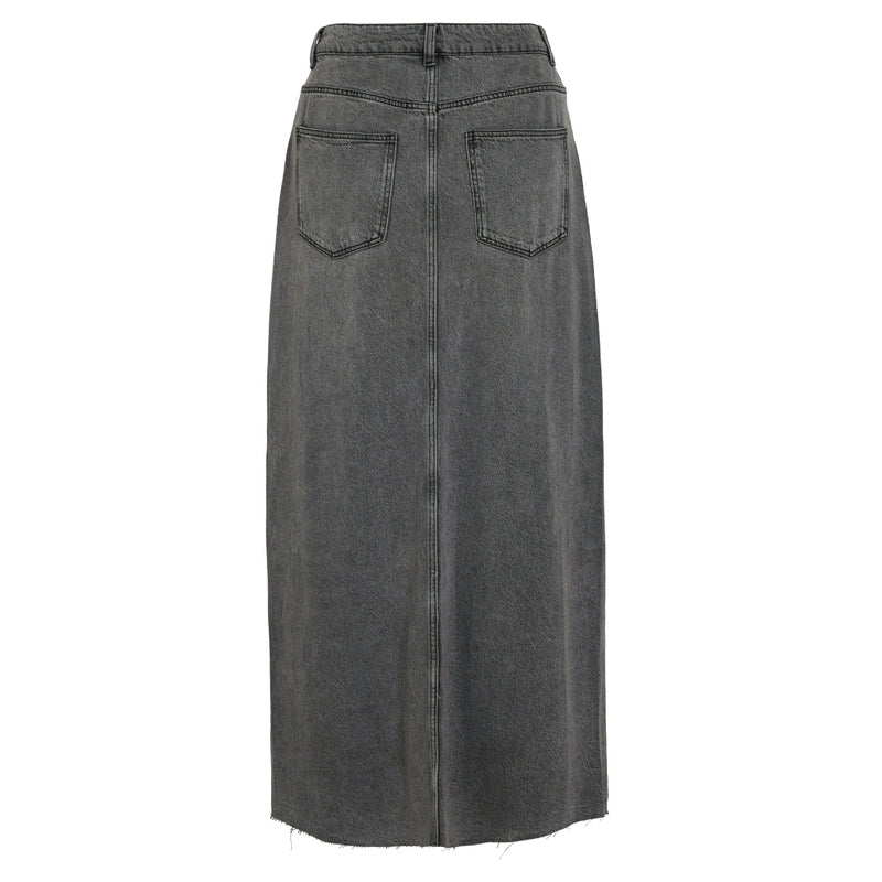 VILA VILA dame nederdel VIKIKI Skirt Medium Grey Denim