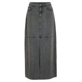 VILA VILA dame nederdel VIKIKI Skirt Medium Grey Denim