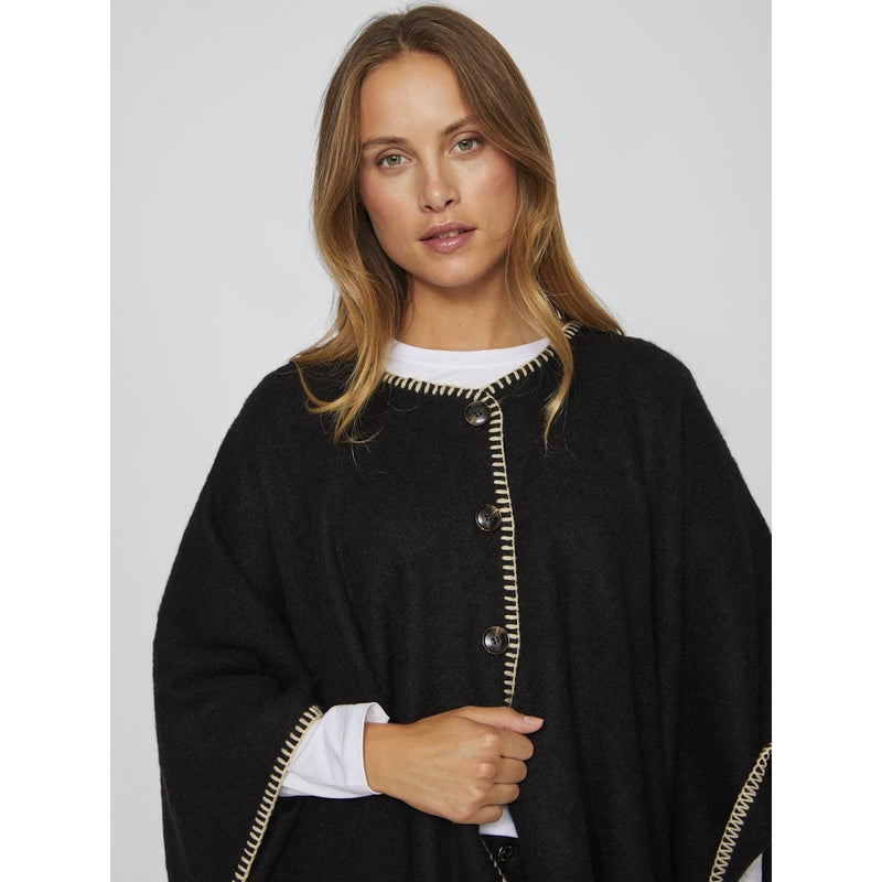 VILA VILA dame poncho VISANTEL Poncho Black