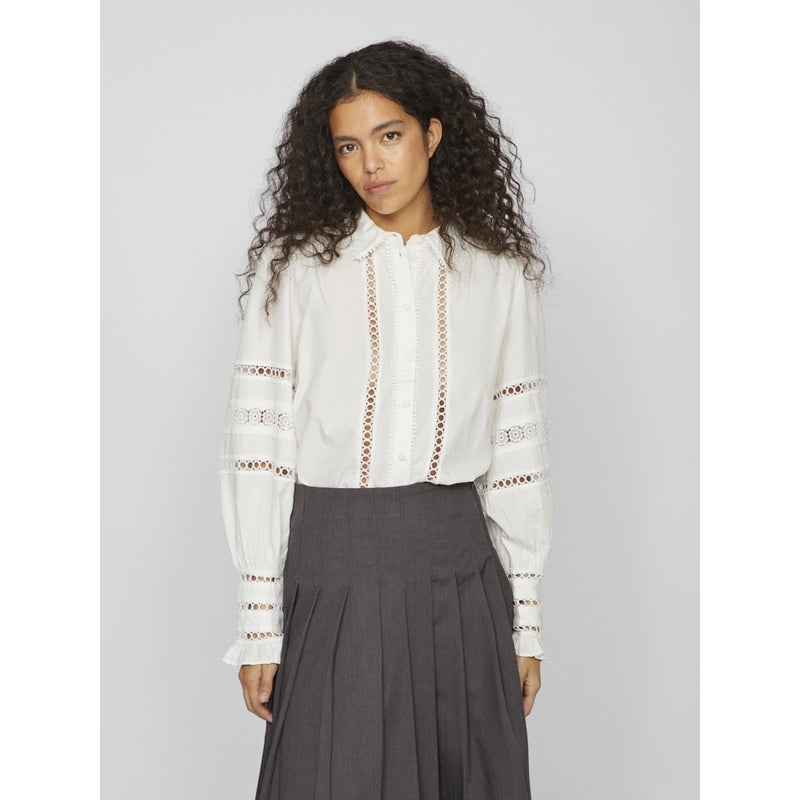 VILA VILA dame skjorte VICORLINA Shirt Cloud Dancer