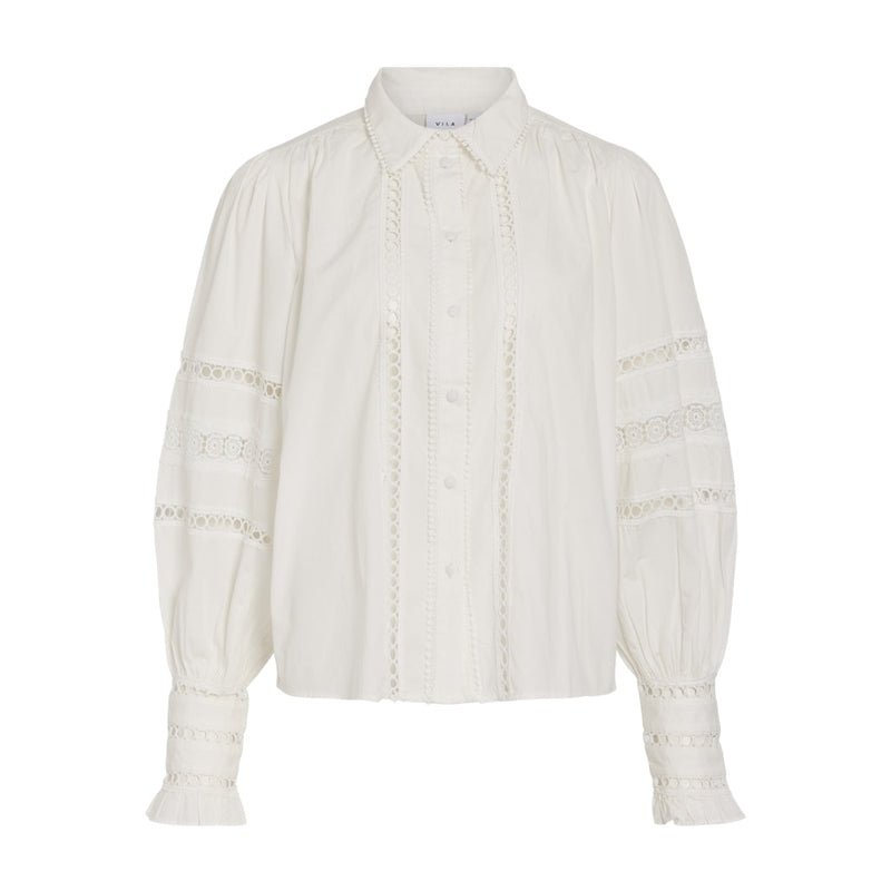 VILA VILA dame skjorte VICORLINA Shirt Cloud Dancer