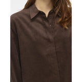 VILA VILA dame skjorte VICOURDIE Shirt Coffee Bean