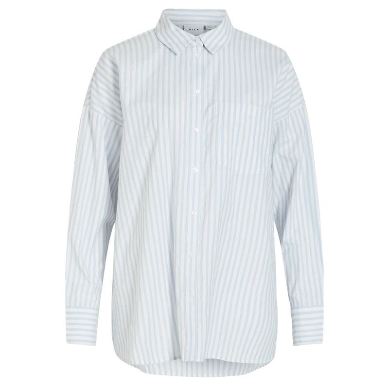 VILA VILA dame skjorte VIDARMA Shirt Kentucky blue