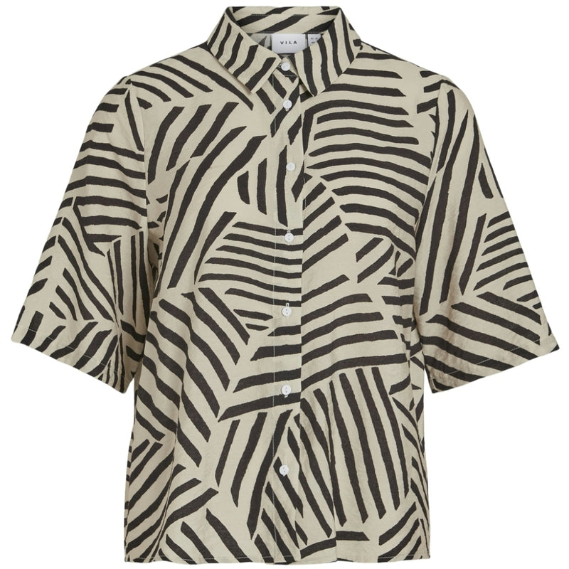 VILA VILA dame skjorte VISASJA Shirt Birch BLACK