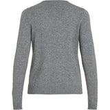 VILA VILA dame strik VIRIL Restudsalg Medium grey melange