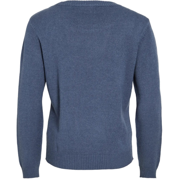 VILA VILA dame strik VIRIL Knit Vintage Indigo Dark Melange