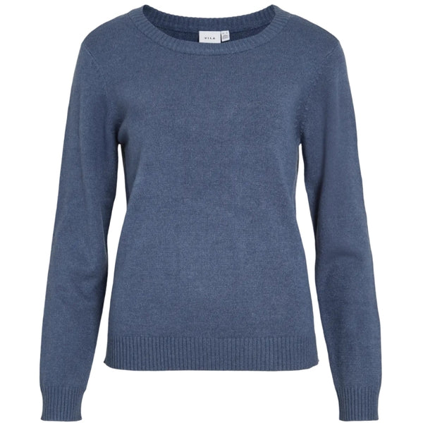 VILA VILA dame strik VIRIL Knit Vintage Indigo Dark Melange
