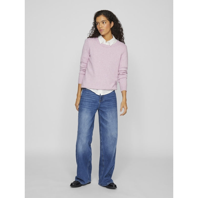 VILA VILA dame strik VIRIL Knit Winsome Orchid MELANGE