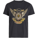 VILA VILA dame t-shirt VICOLBAN T-shirt Black GOLD FRONTPRINT