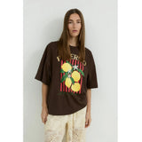 VILA VILA dame t-shirt VILEMON T-shirt Coffee Bean lemon