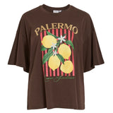 VILA VILA dame t-shirt VILEMON T-shirt Coffee Bean lemon