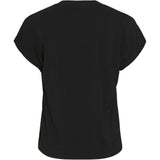 VILA VILA dame t-shirt VIVOVLA Restudsalg Black Beauty
