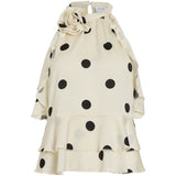 VILA VILA dame top VICLAIRE Top Birch BLACK DOTS