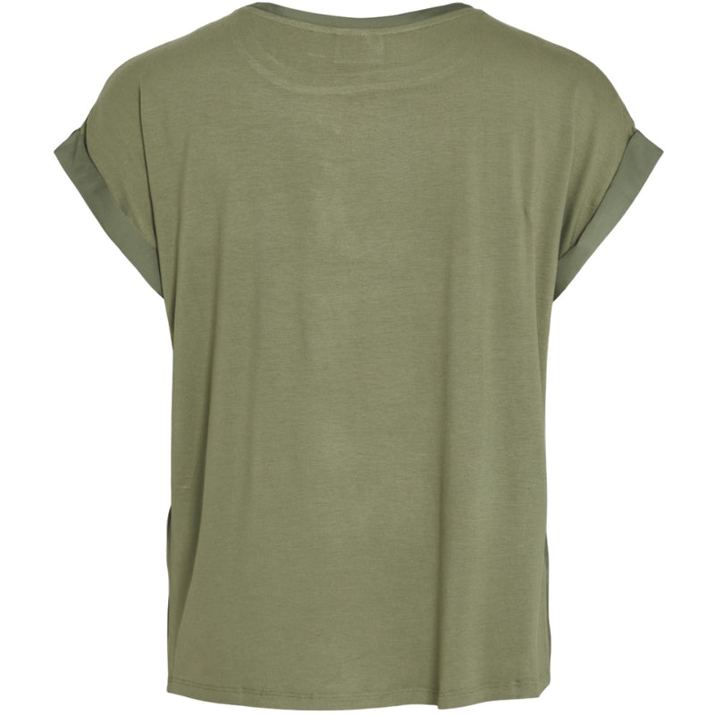 VILA VILA dame top VIELLETTE Top Oil Green