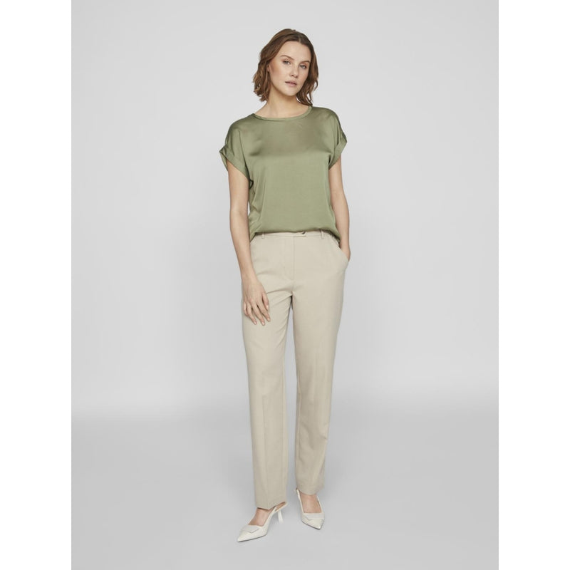 VILA VILA dame top VIELLETTE Top Oil Green