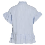 VILA VILA dame top VISOMMER Top Kentucky Blue Snow white