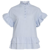 VILA VILA dame top VISOMMER Top Kentucky Blue Snow white