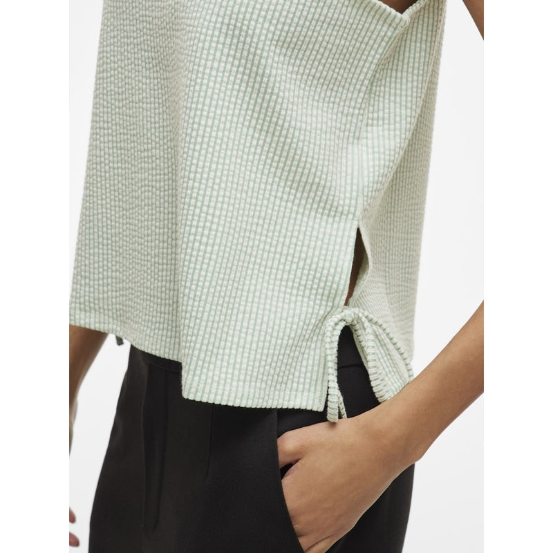 VILA VILA dame top VISTRIPLO Top Silt Green Stripes BIRCH