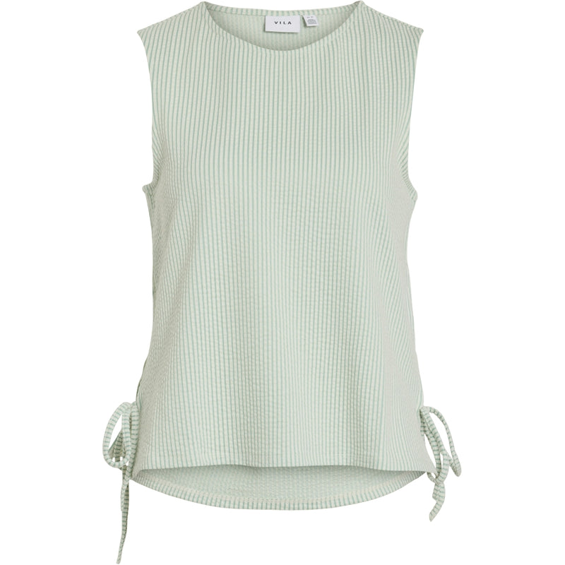 VILA VILA dame top VISTRIPLO Top Silt Green Stripes BIRCH