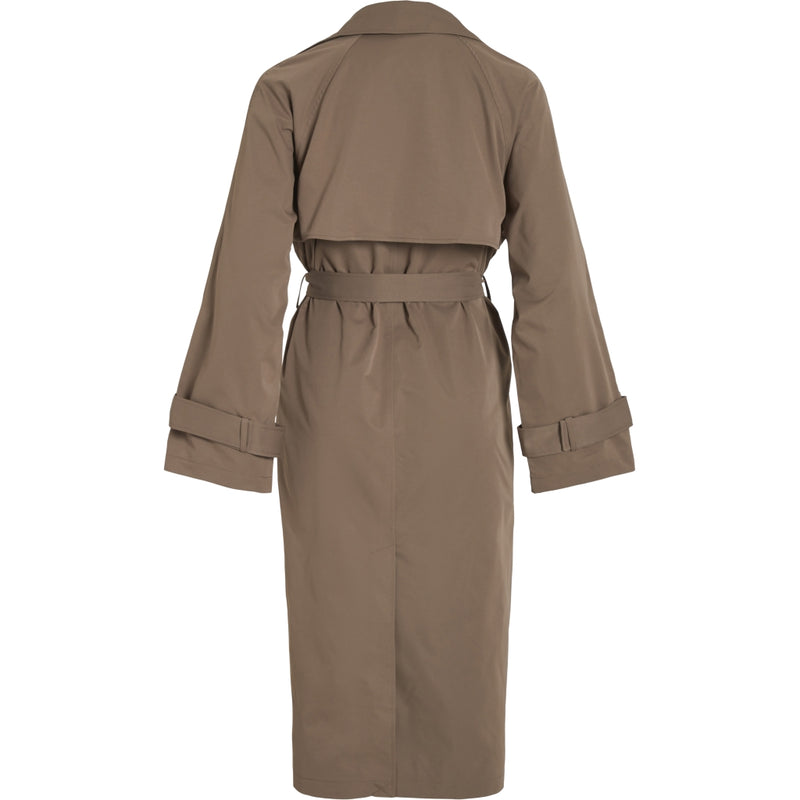 VILA VILA dame trenchcoat VIVIANNA Restudsalg Brown Lentil