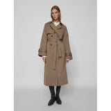 VILA VILA dame trenchcoat VIVIANNA Restudsalg Brown Lentil