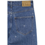 Vero Moda Vero Moda Dame Jeans VMTESSA WIDE RHINE HEARTS Jeans Medium Blue Denim Detail:RA360