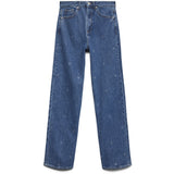 Vero Moda Vero Moda Dame Jeans VMTESSA WIDE RHINE HEARTS Jeans Medium Blue Denim Detail:RA360