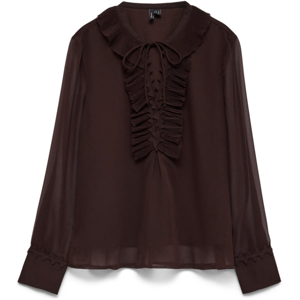Vero Moda Vero Moda dame bluse VMDORA Blouse Fudge
