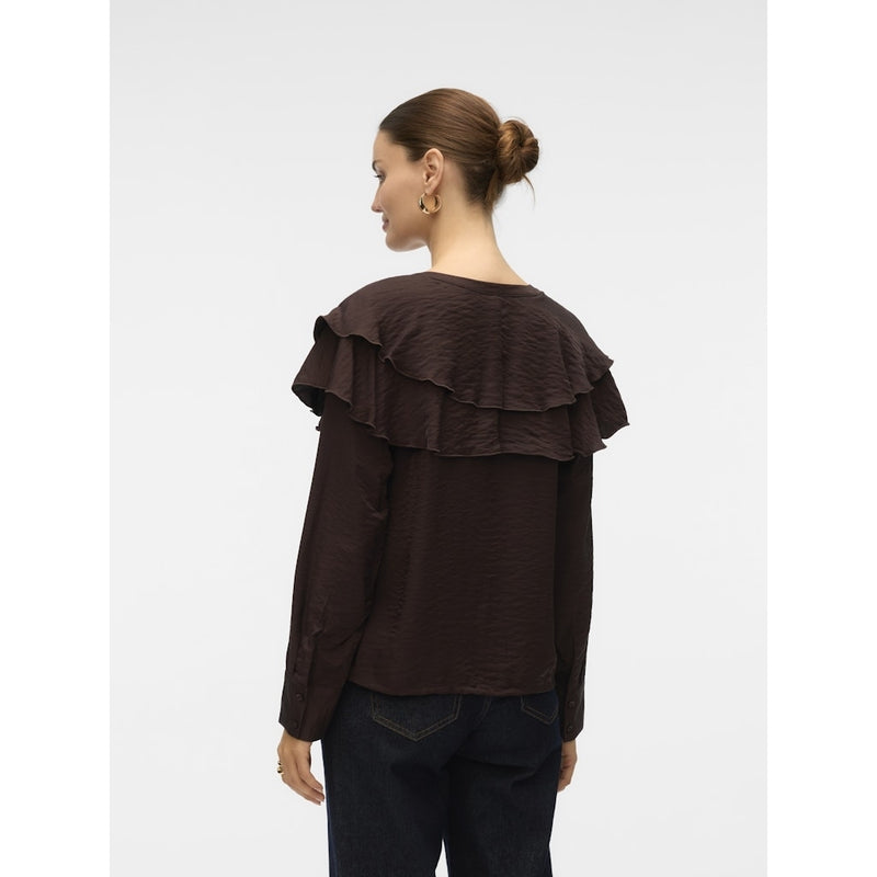 Vero Moda Vero Moda dame bluse VMLIZZI Blouse Chocolate Torte