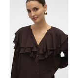Vero Moda Vero Moda dame bluse VMLIZZI Blouse Chocolate Torte